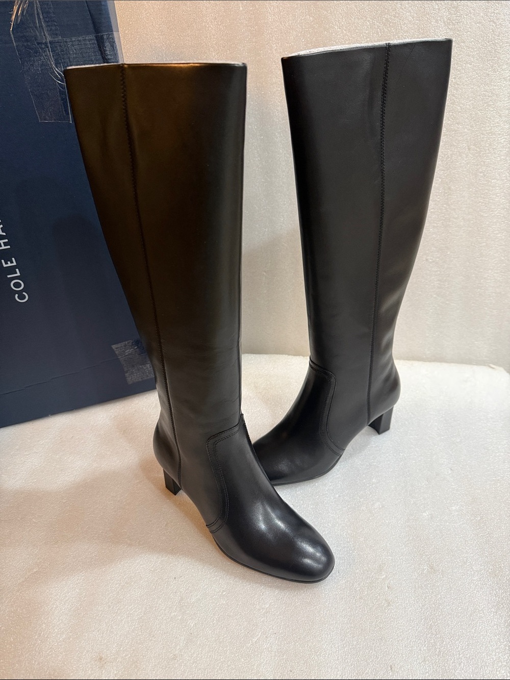 Cole Haan Women's Grand Ambition 2.0 Autumn Boots, Black Leather, 6 B new